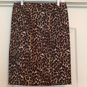 Loft animal print skirt.